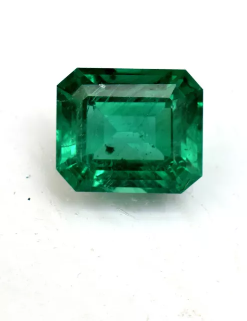 Natural Certified Zambian Emerald Octagon Cut 7.15 Ct Lab Grown Loose Emerald