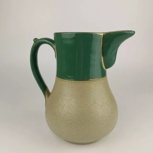 Antique Lovatts Langley Denby Stoneware Leadless Glaze Pint Pitcher Jug Art Deco