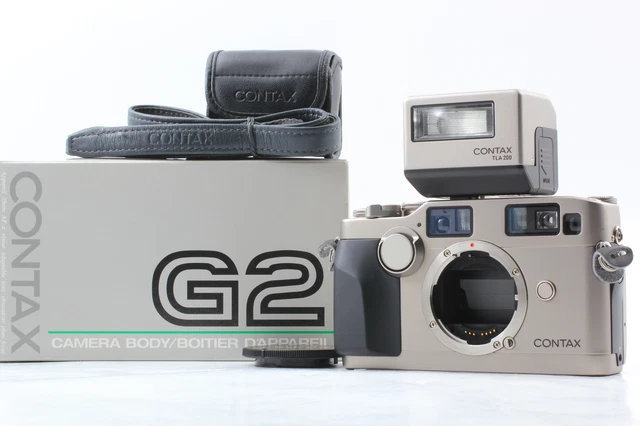 [NEAR MINT in Box w/ TLA200 Flash ] Contax G2 body Film Camera From JAPAN 1765