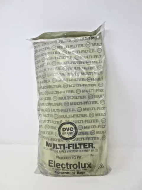 Electrolux Upright Multi-Filter Self-Sealing 4 Ply Vacuum Cleaner Bags -QTY 12