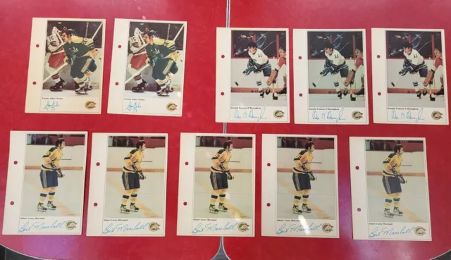 Lot Of 10 1971-72 TORONTO SUN CALIFORNIA GOLDEN SEALS PHOTOS