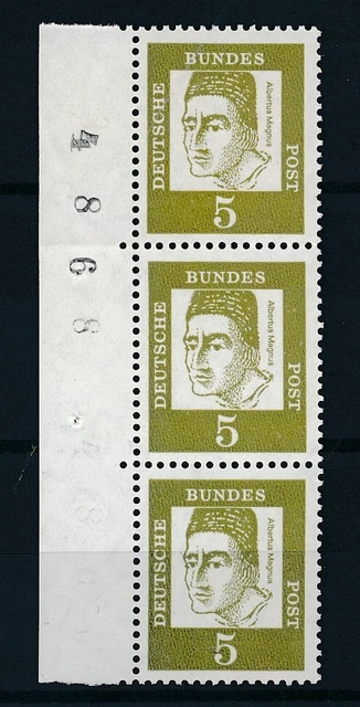 Bund 1961 Mi.Nr. 347 Bedeutende Deutsche 3x  Bogenrand postfrisch