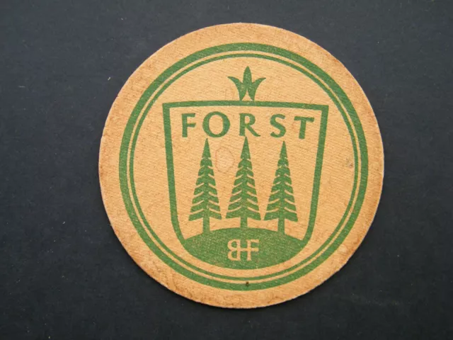 Vintage Forst Beer Mat. Two Sided Used. C1960's.