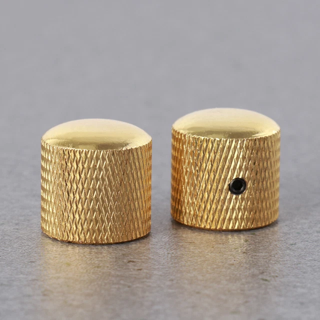 2 Pcs Bouton De Réglage Du Volume Boutons Guitare En Métal Commutateur Rotatif