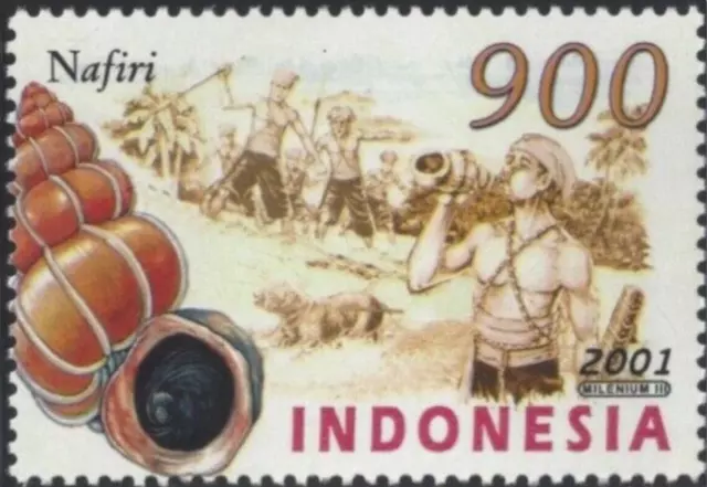 Indonesia #Mi2100 MNH 2001 Traditional Musical Instruments Nafiri [1937d]