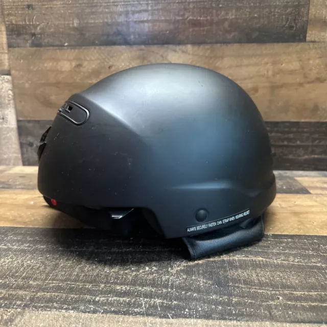 Scorpion Exo Covert Black Open Face Half Shell 3/4 Motorcycle Helmet LARGE DOT