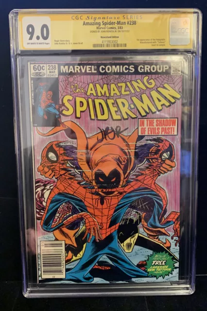 Amazing Spider-Man #238 CGC 9.0 SS Signed By John Romita Jr. W/Tattoos🔥🔑