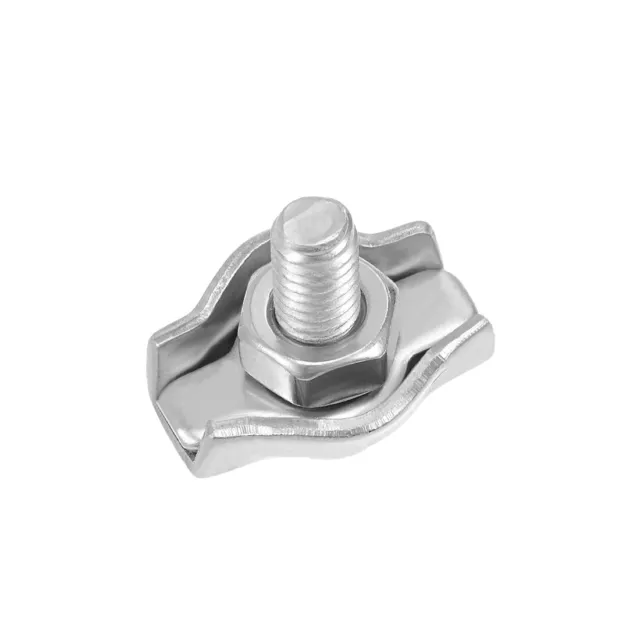 5 Pcs 304 Acier inoxydable Câble unique costume serre-câble Clip 1mm-1.5mm corde