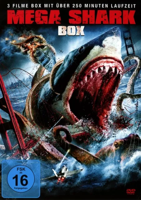 Mega Shark Box 1-3 - 3 Hai Filme  DVD/NEU/OVP