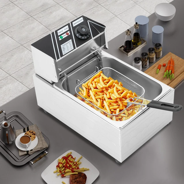 ÖLFRITEUSE FRITEUSE 6L Edelstahl 2500W Profi Küche Kaltzonen Fritteuse — free download