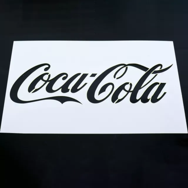 Coca Cola Stencil Coke Mylar Sheet Painting Wall Art Craft Airbrush 190 Micron