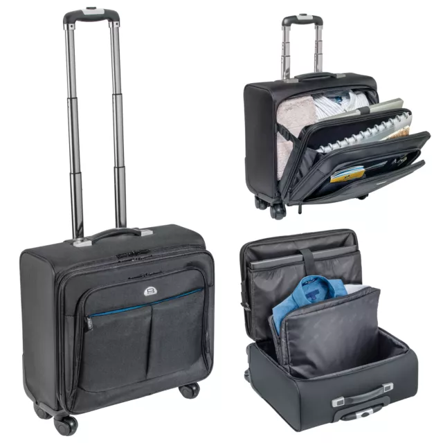 PREMIUM Reise Laptop Notbook Tasche Trolley / Koffer bis 17,3 Zoll (43,9cm)