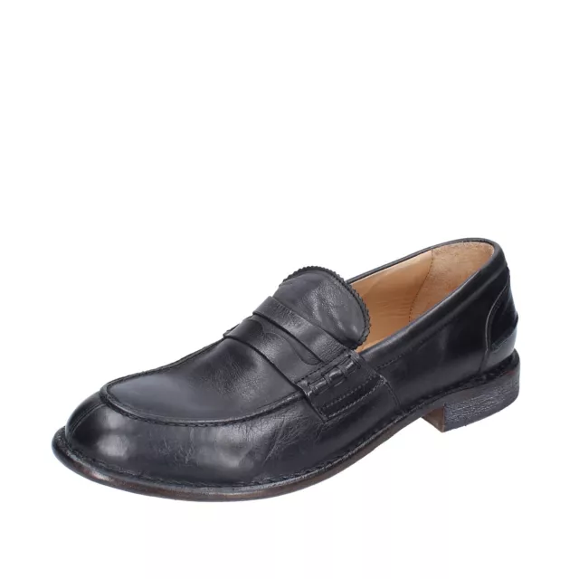 SCARPE UOMO MOMA mocassini nero pelle 2ES419 VINTAGE EX379 gi EUR 139 99 PicClick IT