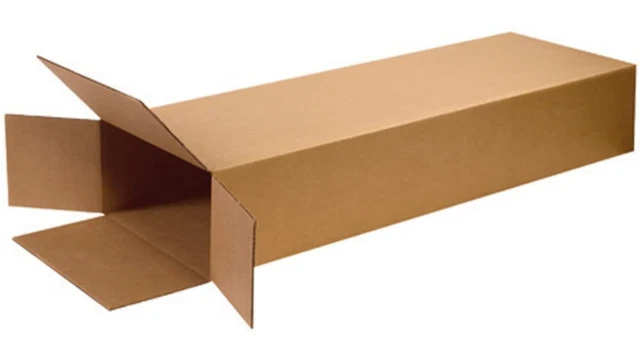 5 Pack Electric Guitar Cardboard Box Side Loading Corrugated 18" L x 6" W x 45"