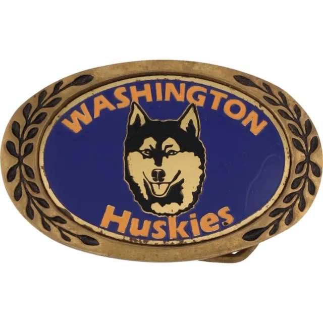 Ottone University Washington Uw Huskies College Calcio NOS Vintage Belt Buckle