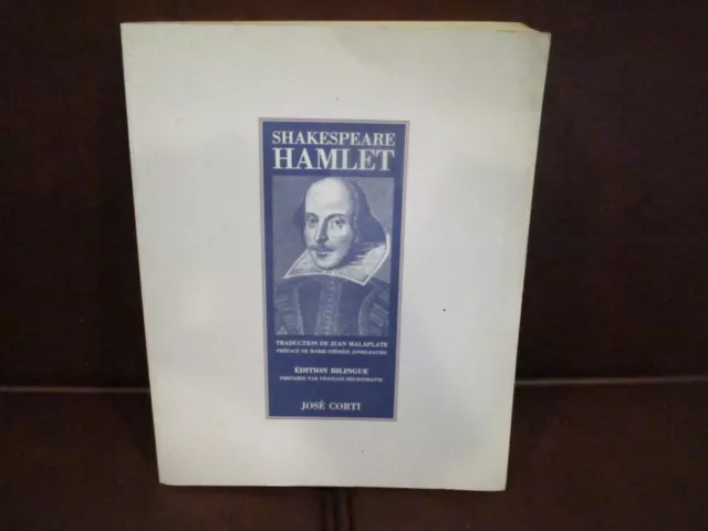 Livre Hamlet de Shakespeare édit. bilingue anglais-français José CORTI lib. 1991