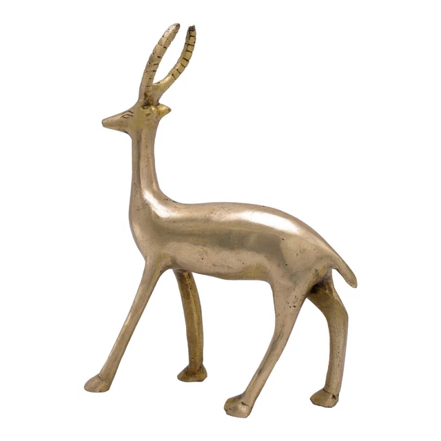 Indian Traditional Decorative Brass Deer Showpiece For Home &Table Decoration