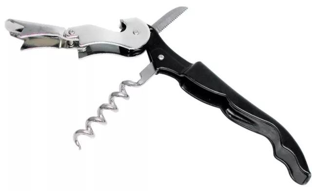 Corkscrew Bottle Opener Folding Professional Waiters Friend Double Reach