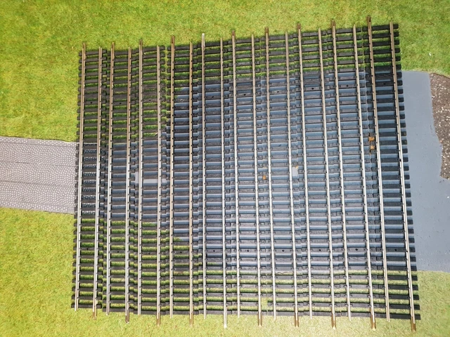 Lot de 10 rails droits 475 en maillechort Jouef ho
