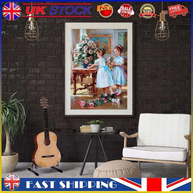 Two Sisters Oil Paint By Numbers Kit DIY Acrylic Painting Frameless Gift (B2205)