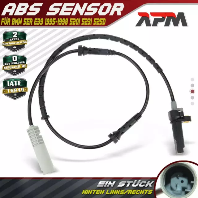 ABS Sensor Hinten Links oder Rechts für BMW 5er E39 1995-1998 520i 523i 525d