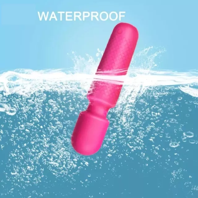 Vibromasseur Femme Mini En Silicone Rose et Rouge Waterproof