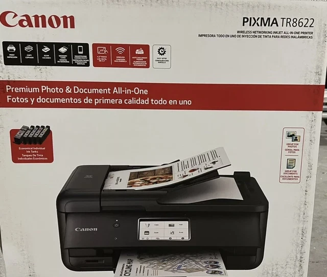 NEW CANON PIXMA TR8622 a 8322 All In One Printer Wireless Photo Card ...