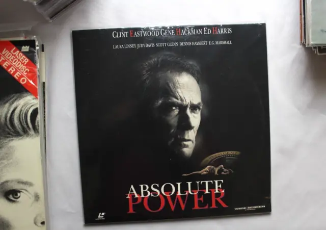 ABSOLUTE POWER laserdisc LD CLINT EASTWOOD WIDESCEEN 2 DISC *BUY MORE AND SAVE*