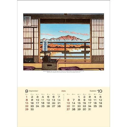 TODAN 2024 CALENDAR Hasui Kawase (Foreign specification/woodblock print