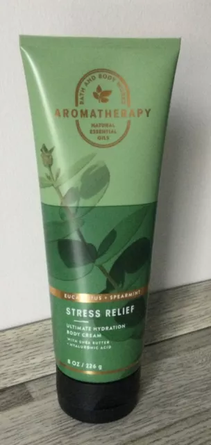 Bath and Body Works Aromatherapy Body Cream Stress Relief Eukalyptus Minze NEU