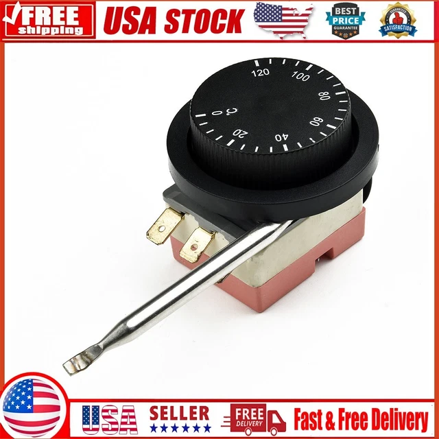 ADJUSTABLE ELECTRICFAN THERMOSTAT Switch Radiator TemperatureControl