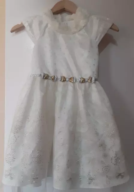 Jona Michelle Girls 6 Special occasion Dress Glitter Floral Design Bottom
