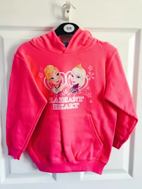 New! Official Disney Frozen Pink Girl's Hoodie