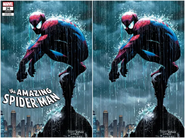 Amazing Spiderman 26 Tyler Kirkham Virgin Variant Set Death Of Ms Marvel Nm🔥🔥
