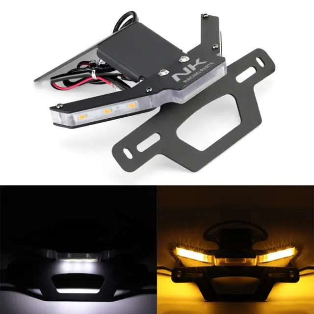 For CFMOTO 250/400/650NK 18-22 Tail Tidy License Plate Holder LED Signal Light