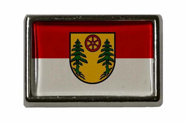 Bad Doberan Flaggenpin 15x23mm - Metall Anstecker Mit Butterflyclip