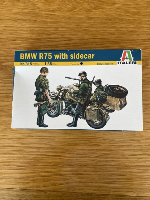 ITALERI ITALAEREI 1/35 MAQUETTE MOTO BMW R75 BOITE 315