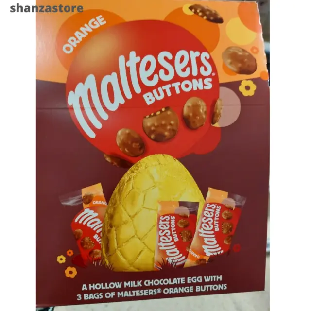 ORANGE MALTESERS BUTTONS MilkChocolate Egg 3bags Of Maltesers OrangeButtons  274g £11.99 - PicClick UK