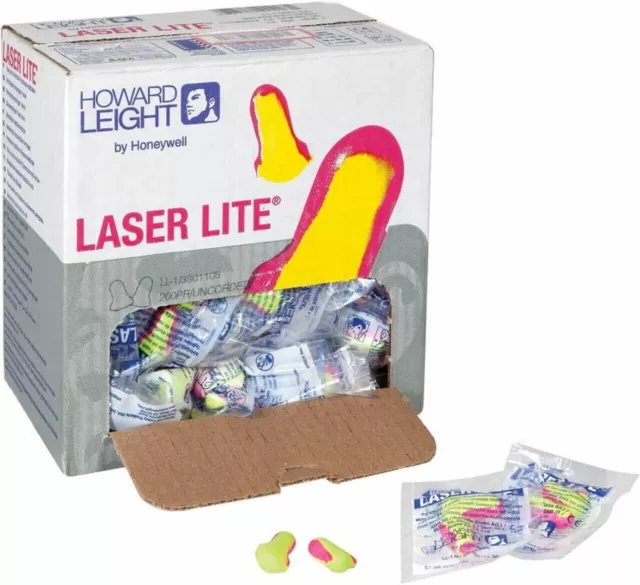 Honeywell Ll-1 Earplugs,Uncorded,Laser Lite,Disposable (200 Count)
