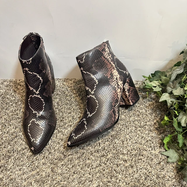 Steve madden cheap jain bootie snakeskin