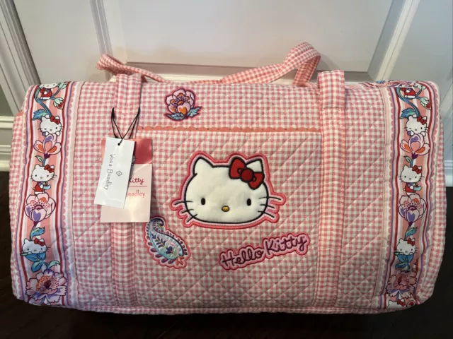 NEW VERA BRADLEY Hello Kitty Gingham Zip ID Coin Case - Limited Edition! -  NWT $22.50 - PicClick