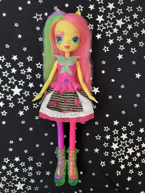MY LITTLE PONY Equestria Girls Rainbow Rocks Neon Fluttershy Doll £10. ...