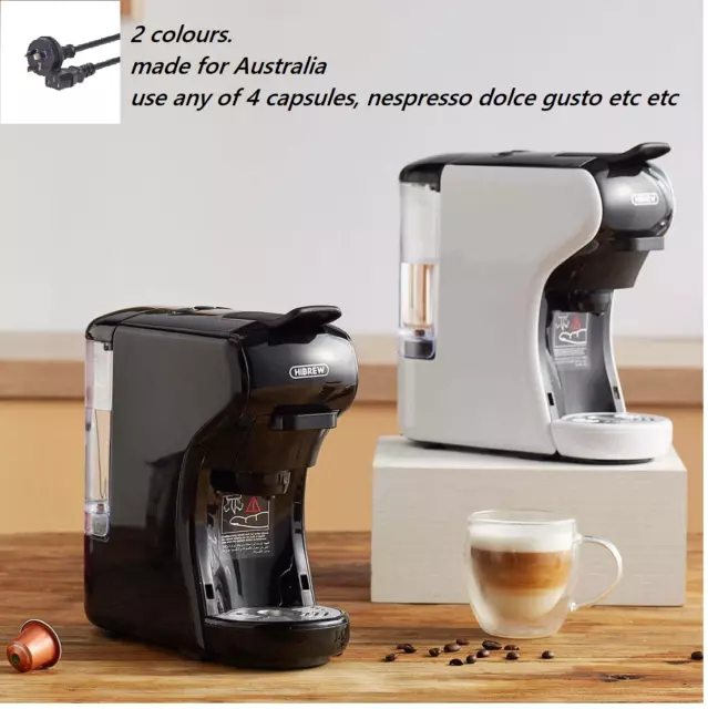 3 in 1 Capsule Espresso Machine, 19 Bar Coffee Machine for Nespresso  Capsules OriginalLine, Dolce Gusto Coffee Pods and Ground Espresso 