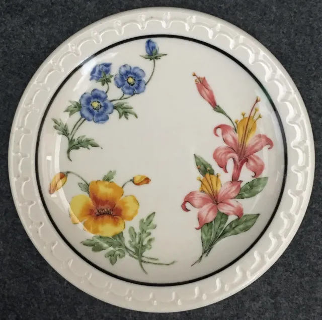 1951 Syracuse Bread Plate Prairie Mountain Wildflowers Southern Pacific Lines