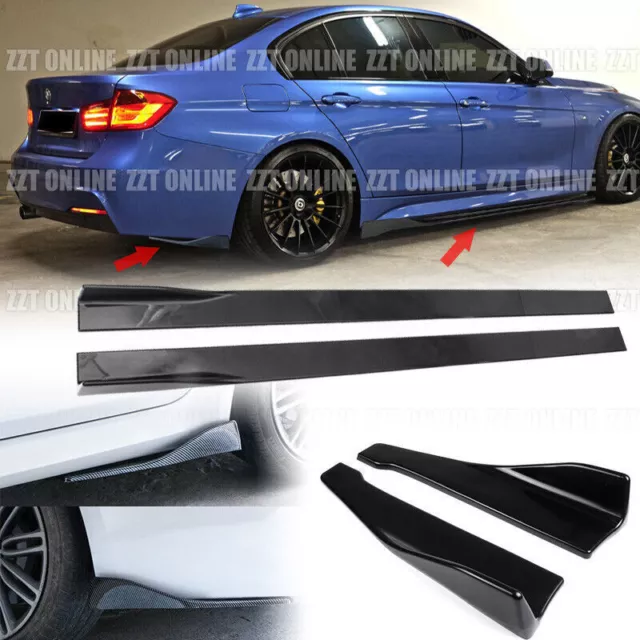 Seitenschweller +Diffusor Seitenteile Carbon Optik für BMW 3 Series F30 E90