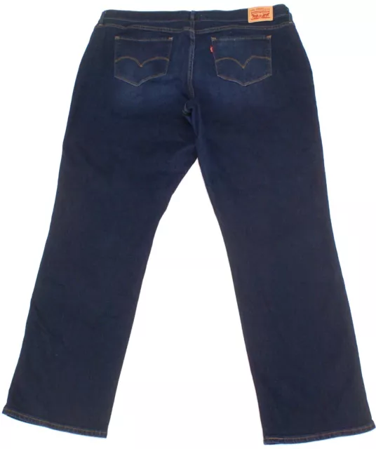Levis 314 Shaping Straight Leg Dark Blue Jeans Womens Plus Size 22W (42X31) 2