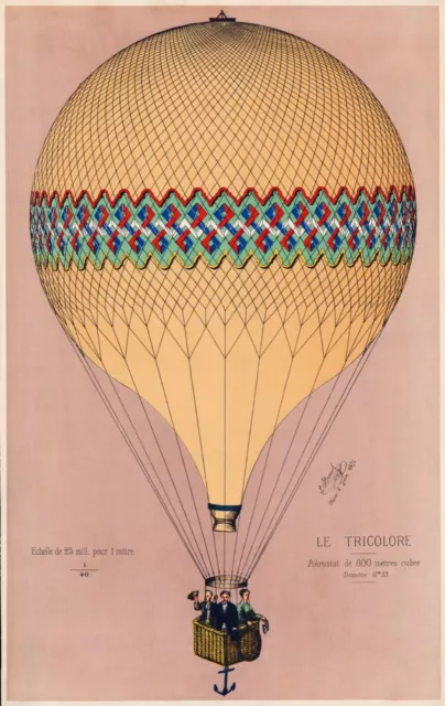 13457.Wall Decor Poster.Room Interior art home design.Aerostatic Hot air balloon