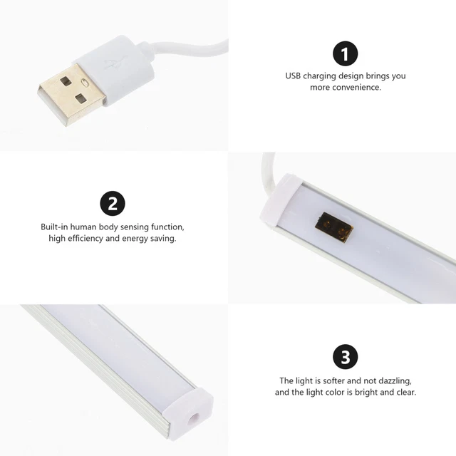 2 PCS SMART Sensor Induction Lamp Cupboard Bed Strip Lamps £13.99