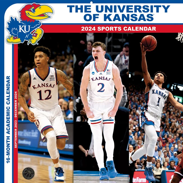 KANSAS JAYHAWKS 2024 12'' x 12'' Team Wall Calendar 19.99 PicClick