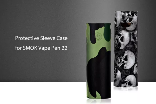 SMOK Vape Pen 22 Silikon Schutzhülle Sleeve Bumper Camouflage oder Skull